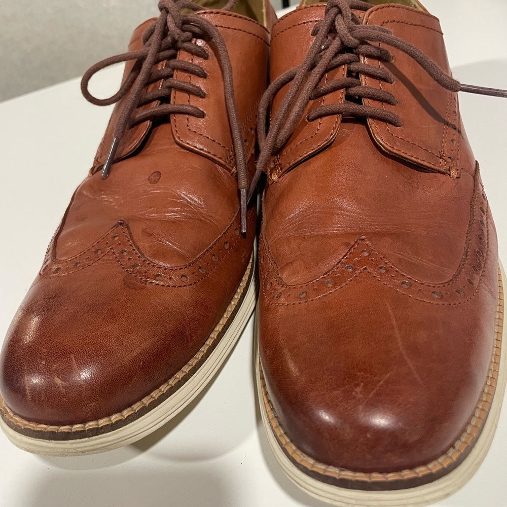 Cole Haan Original Grand Brown Wingtip Oxford Dress Shoes C26471 Mens Size 12M - Picture 12 of 12